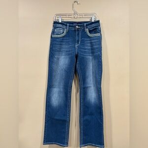 Westfield Eagle Women’s Blue Jeans Embellished Dark Wash Size 9